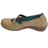 Elastic Wedge Ballet Taupe