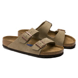 Arizona Regular Width Soft Footbed Taupe Suede